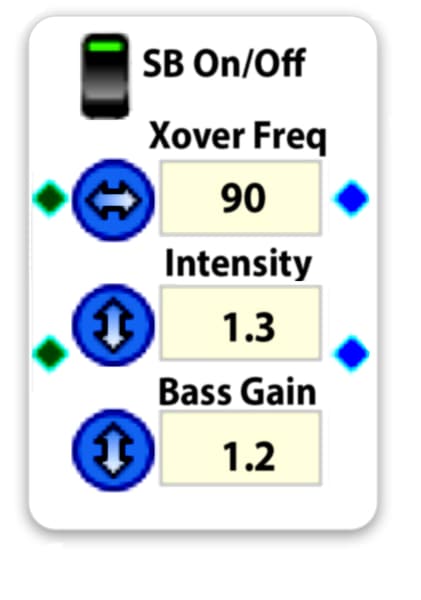 SuperBass Example in SigmaStudio